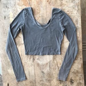 Cute Long Sleeve Crop Top